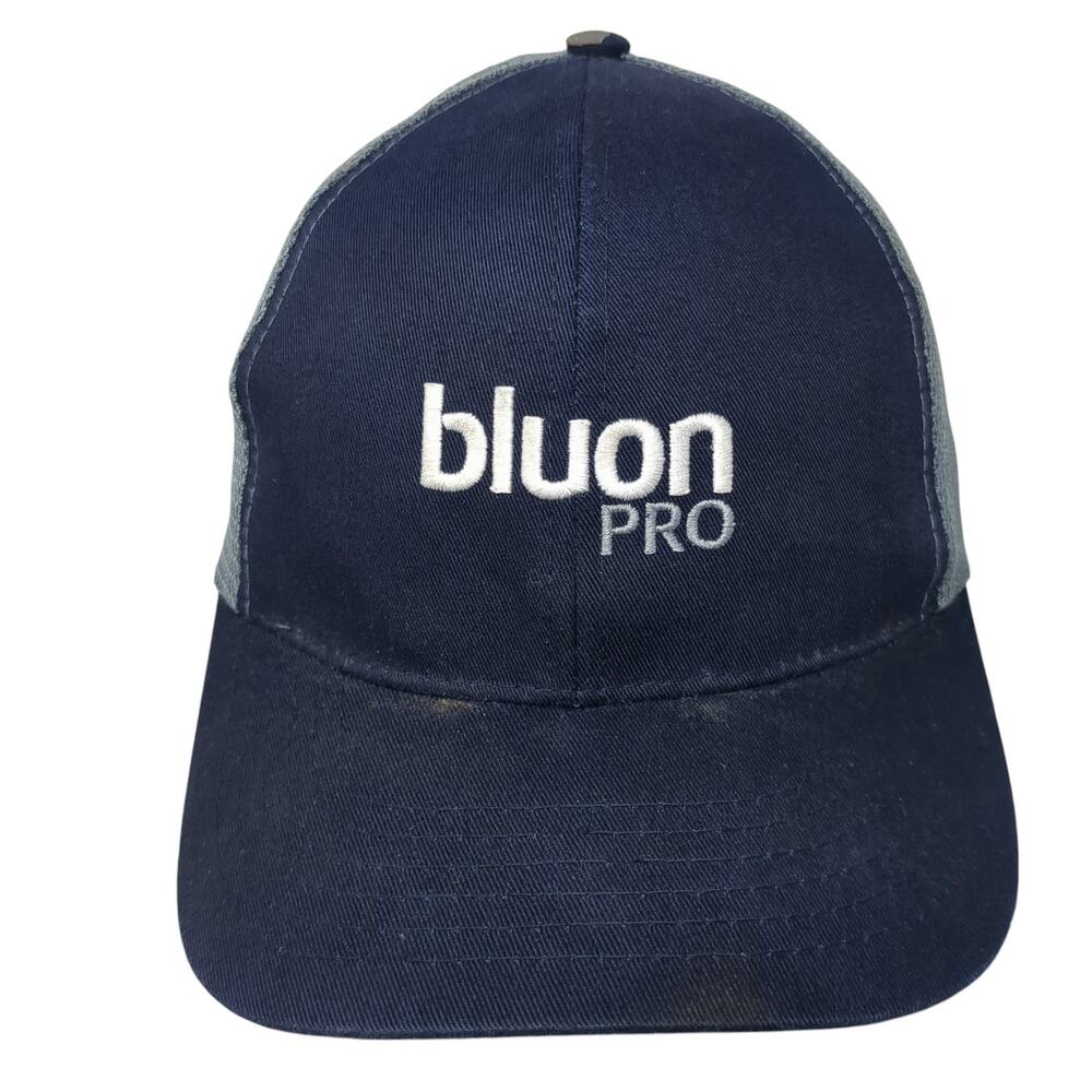 Bluon Pro Snapback Trucker Hat Blue One Size Adjustable Mesh Back Proven